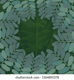 Background of Tropical Leaves. Suitable for nature concept, vector illustration.