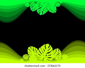 Background tropical plants
