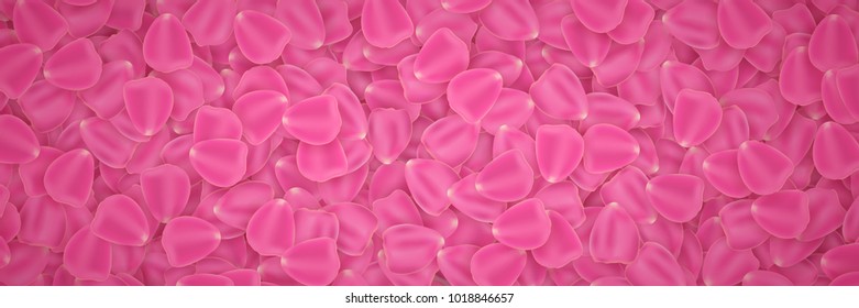 Background of tulip petals. March 8. Valentine's Day. Romantic background for your design. Vector illustration. EPS 10