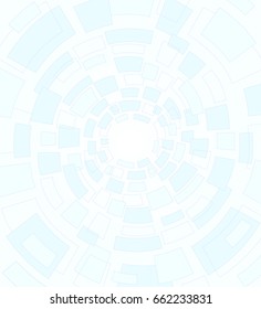 Background tunnel.Vector illustration.Blue  on  white.Space for text.