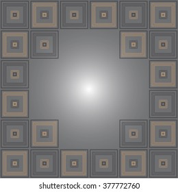 Background with Turkish pattern. Background for greeting card, presentation, card, flyer and brochure. Gray Light Background geometric line pattern. Vector illustration