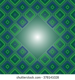 Background with Turkish pattern. Background for greeting card, presentation, card, flyer and brochure. Green Light Background geometric line pattern. Vector illustration
