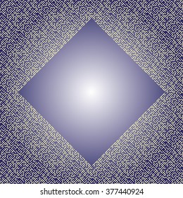 Background with Turkish Seamless pattern. Background for greeting card, presentation, card, flyer and brochure. Blue Light Background geometric pattern. Vector illustration