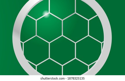 Background, turtle shell motif or green ball