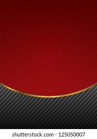 Background in two colors with a gold line and carbon fiber.