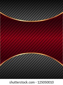 Background in two colors with a gold line and carbon fiber.