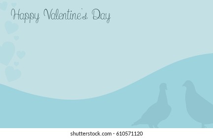 Background of two dove valentine cards vector art