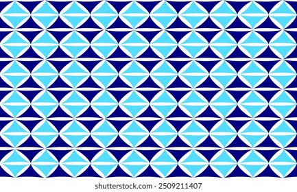 plano de fundo de dois tons azul sem costura geométrica, azul padrão de cima e baixo triângulos diamante bloco repetir seta em azul design de imagem completa para impressão de tecido, patte