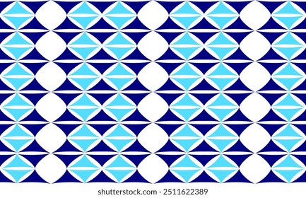 plano de fundo de dois tons azul sem costura geométrica, azul padrão de cima e baixo triângulos diamante bloco repetir seta em azul design de imagem completa para impressão de tecido, padrão