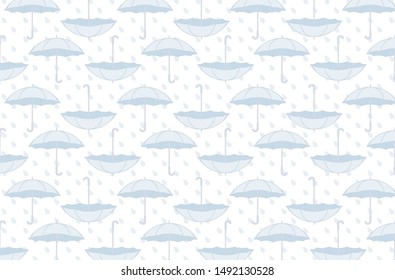background umbrella and raindrop vector illustration