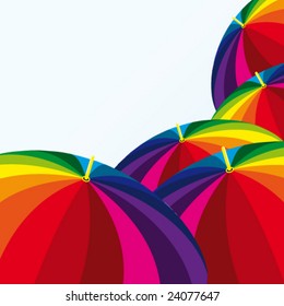 background with umbrellas