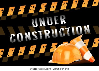 Background Under construction. Vector illustration.