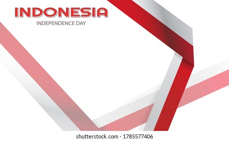 Hintergrund mit einer einzigartigen Mischung aus roten und weißen Flaggen zum Gedenken an Indonesiens 75. Unabhängigkeitstag