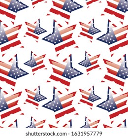 background of united states flags in shape stars vector illustration design