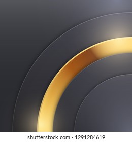 Background Unusual modern material design. Dark luxury style. Abstract Vector Illustration.