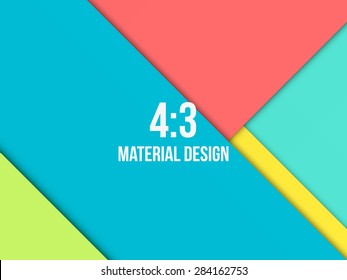Background Unusual modern material design. Format 4:3. Vector Illustration. 