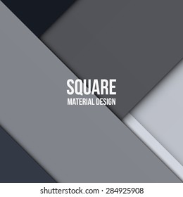 Background Unusual modern material design. Square format. Vector Illustration. 