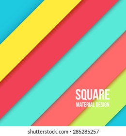 Background Unusual modern material design. Square format. Vector Illustration. 