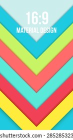 Background Unusual modern material design. Format 16:9 . Vector Illustration. 