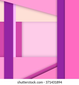 Background Unusual modern material design. Square Format. Vector Illustration. 