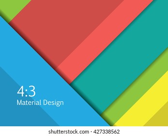 Hintergrund Ungewöhnliches modernes Materialdesign. Format 16:9 . Vektorgrafik.