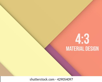 Background Unusual modern material design. Retro style. Format 4:3. Abstract Vector Illustration. 