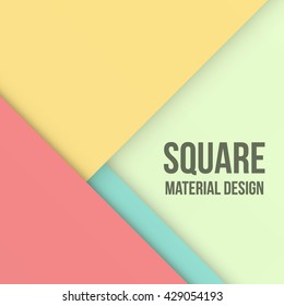 Background Unusual modern material design. Retro style. Square format. Abstract Vector Illustration. 