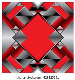 Background Unusual modern material design. Square and triangle form. Abstract Illustration