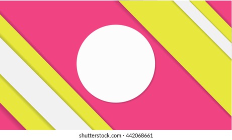 Background Unusual modern material design. Format 16:9 . Vector Illustration.