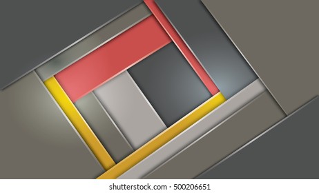 Background unusual modern material design 16:9. Abstract vector ilustration. 