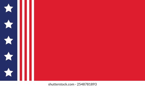 Fondo usa tira de bandera y diseño único de la estrella con fondo en blanco