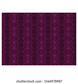 The Background uses Purple Ornament Patterns