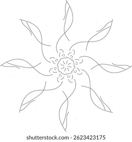 arrière-plan vectoriel illustrateur de design mandala 