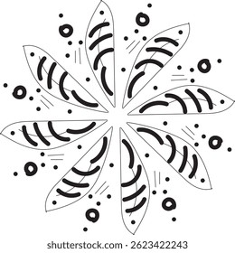 arrière-plan vectoriel mandala eps10 