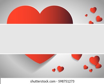Background for valentine concept. Template of heart shape vector. Vector illustration
