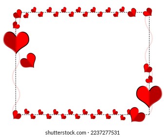 Días de San Valentín de fondo con decoraciones de amor