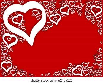 Background valentine hearts