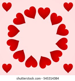 Background Valentine's Day hearts