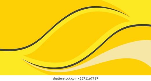 background variation of yellow and black gradient curves