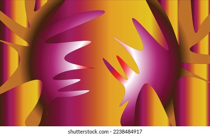 fondo con variaciones de morado, blanco, amarillo y marrón oscuro con un poco de rojo