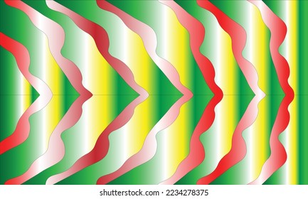 background with variations of white, green, red and yellow