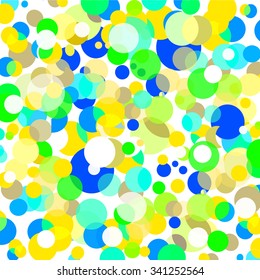 Background varicolored circles. Vector