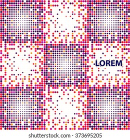 Background varicolored points. Vector