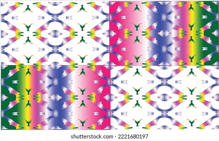 fondo con una variedad de patrones coloridos