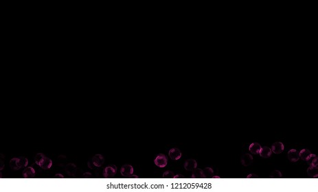 Background with a variety of multi-colored translucent soap bubbles.