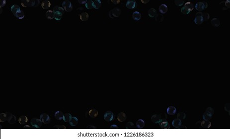 Background with a variety of multi-colored translucent soap bubbles.