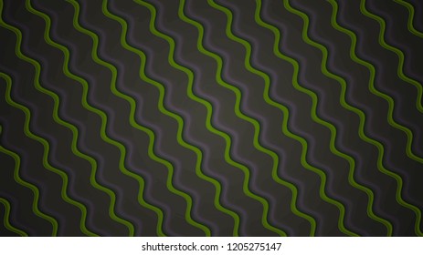Background with a variety of multicolored waves in a paper style.