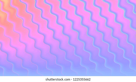 Background with a variety of multicolored waves in a paper style.