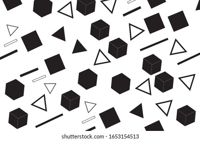 Fondo de varios cuadrados abstractos. Papeles modernos. Ilustración del vector