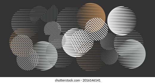 Background with various circles .Modern Design . Elegant poster. Vector geometric textured shapes.